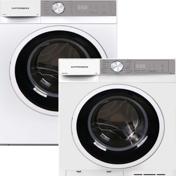 Фото товара: Kuppersberg стирка WM 480 W + сушка DM 611 W + соед.эл DS 611 W