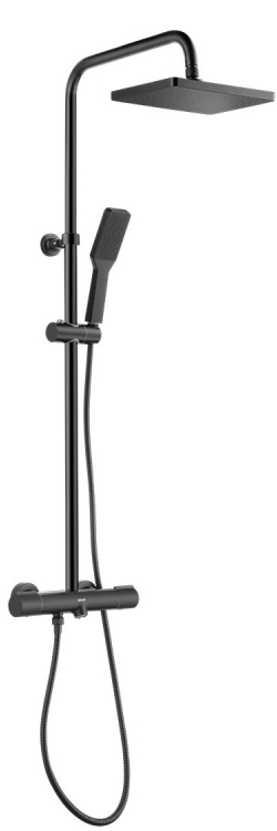 Фото товара: Oulin OL-HT-2307, душевая система, черный матовый