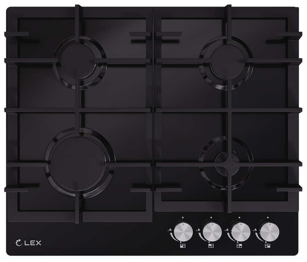 Фото товара: LEX GVE 641 BL MATT EDITION газовая поверхность