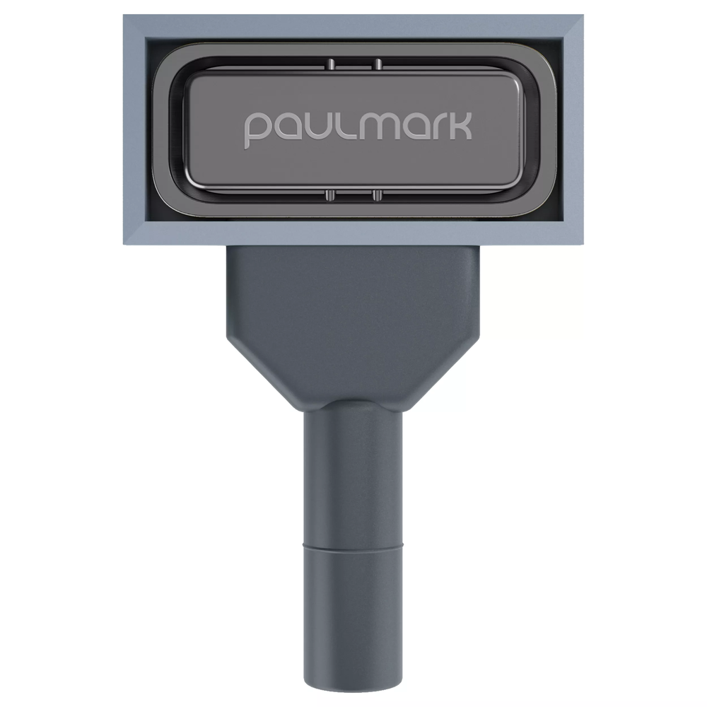 Фото товара: Paulmark PM24-GM, перелив прямоугольный с логотипом, вороненая сталь