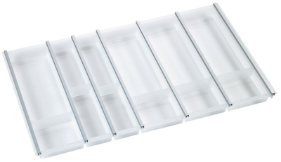 Ninka Cuisio Aqua 900, Hettich ArciTech, лоток для столовых приборов, белый