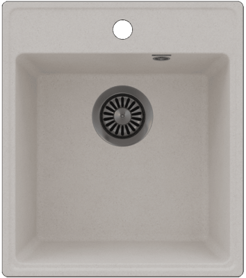 Maunfeld Perla 425 MFQS-425W, мойка, гранит, кремовый