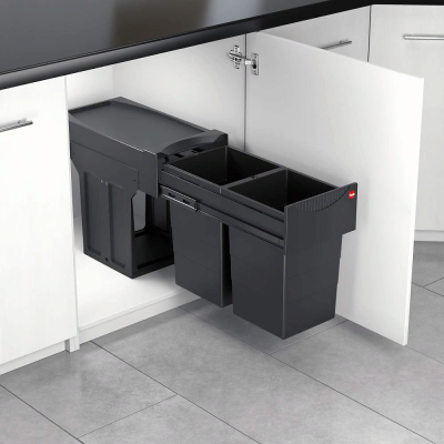 Hailo Tandem Black Edition система сортировки мусора 30 л