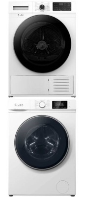 Детальное фото товара: LEX стирка LWM12012WID + сушка LEX LDM10WD + соед.эл LWM01W shelf