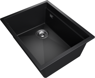 Детальное фото товара: Rivelato LINO LN-554-L nero, мойка, гранит, черный