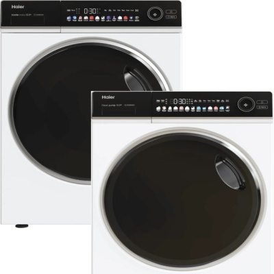 Детальное фото товара: Haier стирка HW105-BP14336 + сушка HD105-A2336 + соед.эл CK-2