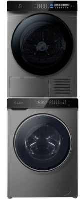 Детальное фото товара: LEX стирка LWM12014GrIThD + сушка LEX LDM12GrBlThD + соед.эл LWM01Gr shelf