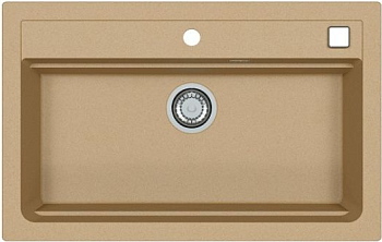 Фото товара: ALVEUS GRANITAL ATROX 40 BEIGE - G55, мойка, гранит, бежевый (в комплекте с сифоном 1132823)