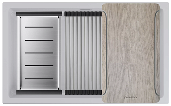 Фото товара: Paulmark LUMI-MULTI SINK 74 UNI, мойка, гранит, белый