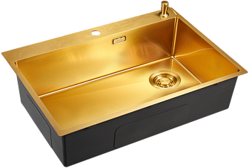 Фото товара: Emar EMB-660(TOP) PVD Golden, мойка, нержавеющая сталь, золото