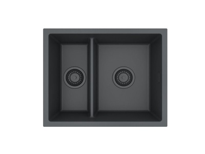 ALVEUS OMNI 50 GRANITAL DEEP BLACK-G90 BE, мойка, гранит, черный матовый (в комп. с сифоном 1149000)