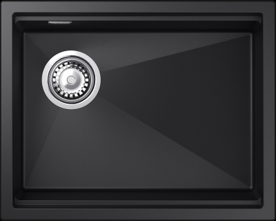 Rivelato LINO LN-554-L, мойка, гранит, черный 502