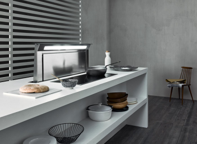 Детальное фото товара: Falmec DOWNDRAFT GLASS STEEL 90