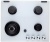 Konigin Blaze 604 WHGW Детальное фото товара: Konigin Blaze 604 WHGW газовая поверхность