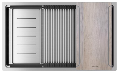 Paulmark NEXT-MULTI SINK 74 UNI, мойка, нержавеющая сталь брашированная