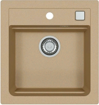 ALVEUS GRANITAL ATROX 20 BEIGE - G55, мойка, гранит, бежевый (в комплекте с сифоном 1132823)