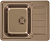 Фото товара: ALVEUS LINE MONARCH 110 COPPER, мойка, нерж.сталь, медь ( в комплекте с выпуском и сифоном)
