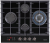 HIBERG VM 6145 B Детальное фото товара: HIBERG VM 6145 B газовая поверхность