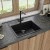 Maunfeld Perla 580 MFQS-580B, мойка, гранит, черный Детальное фото товара: Maunfeld Perla 580 MFQS-580B, мойка, гранит, черный