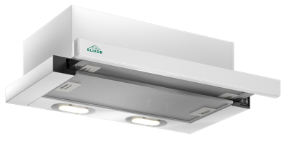 Elikor Интегра GLASS 60П-400-В2Л белый/стекло белое