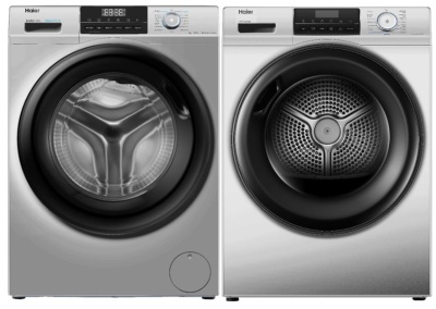 Детальное фото товара: Haier стирка HW90-BP14929BS + сушка HD90-A2929BS + соед.эл CKS-1