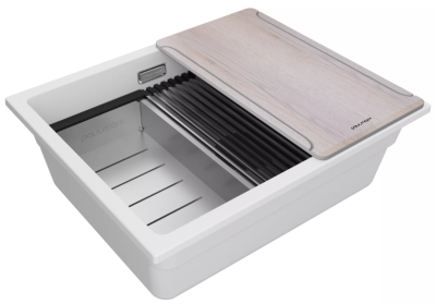 Детальное фото товара: Paulmark LUMI-MULTI SINK 55 UNI, мойка, гранит, белый