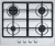 Franke FHSM 604 4G XS C Детальное фото товара: Franke FHSM 604 4G XS C газовая поверхность