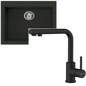 Фото товара: Omoikiri Bosen 57-BL + Nakagawa 2 Plus-BL черный