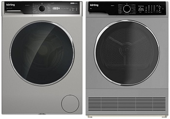 Фото товара: Korting стирка KWM 58ILS1297 S + сушка KD 60L97 S + соед.эл DSK 250 N
