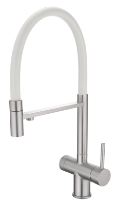 Детальное фото товара: Emar EC-7024WHT Satin, смеситель, сатин