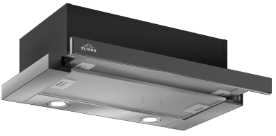 Elikor Интегра GLASS 60Н-400-В2Д нерж/стекло черное