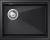 Rivelato LINO LN-554-L nero, мойка, гранит, черный Детальное фото товара: Rivelato LINO LN-554-L nero, мойка, гранит, черный