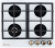 De Luxe GG4 750229F-TC-153 Детальное фото товара: De Luxe GG4 750229F-TC-153 газовая поверхность