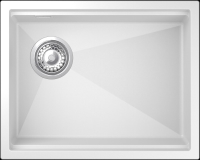Rivelato LINO LN-554-L, мойка, гранит, белый 101