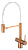 Фото товара: Emar EC-7024WHT PVD Coppery, смеситель, медь