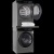 Детальное фото товара: HIBERG стирка i-DDQ11-1014 Sd + сушка HDQ11-10 Sd + соед.эл