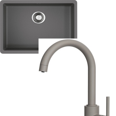 Детальное фото товара: Omoikiri Kata 54-U-GR + Shinagawa 2 Plus-GR leningrad grey