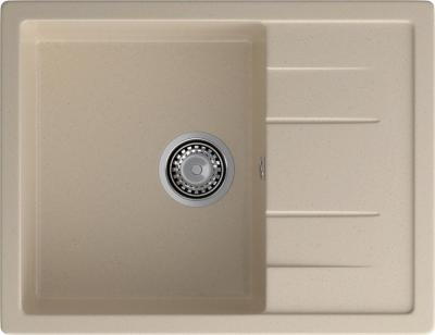 GranFest QUADRO GF-Q-650 L, мойка, мрамор, кашемир