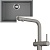 Фото товара: Omoikiri Tedori 54-U-GR + Nagano-P-GR leningrad grey