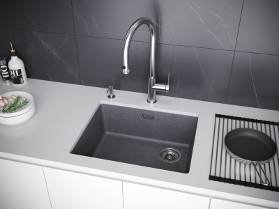 Детальное фото товара: Paulmark LUMI 55UNI-SKEW, мойка, гранит, графит