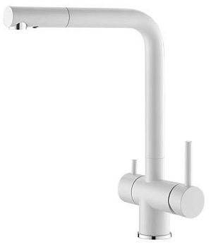 Фото товара: ALVEUS AQUILA G11 ARCTIC, смеситель, гранит, белый