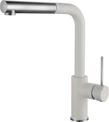 Rivelato ALBANO 1573503, смеситель, гранит, белый 101 хром