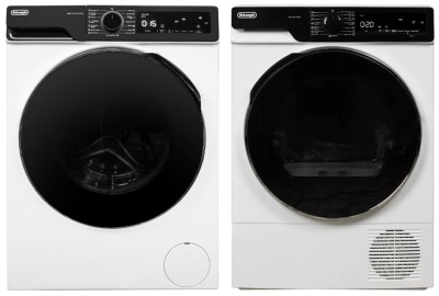 DeLonghi стирка DWM 1145 VI ALICIA + сушка DTD 8105 Н FABIO + соед.эл с полкой RS