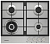 Фото товара: Grundig GIGA 6234250 X газовая поверхность