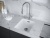 Paulmark LUMI 41UNI, мойка, гранит, белый Детальное фото товара: Paulmark LUMI 41UNI, мойка, гранит, белый