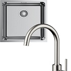 Omoikiri Tadzava 44-U-IN Quadro + Shinagawa-BN нержавеющая сталь