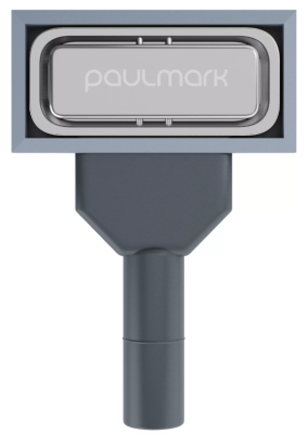Paulmark PM24-BS, перелив овальный с логотипом, брашированная сталь