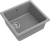Rivelato BERKANA BK-45 grigio metallizzato, мойка, гранит, серый металлик Детальное фото товара: Rivelato BERKANA BK-45 grigio metallizzato, мойка, гранит, серый металлик