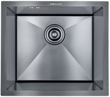 Фото товара: AMALET 4944-PT-BL, мойка, нержавеющая сталь, графит