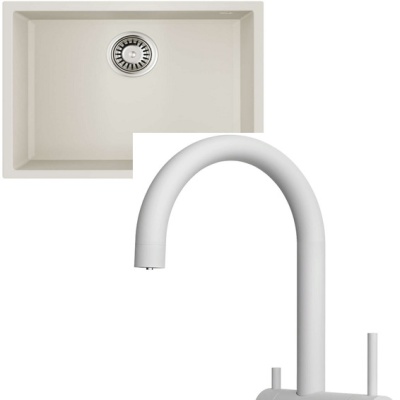 Детальное фото товара: Omoikiri Tedori 54-U-WH + Yamada-P-WH белый